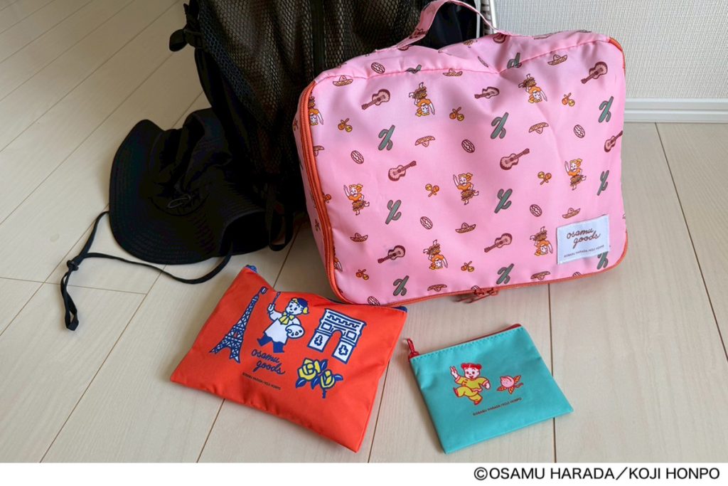 登山＆ハイキングの着替えなどを大判ポーチに、ミストやお財布変わりにフラットポーチを活用中