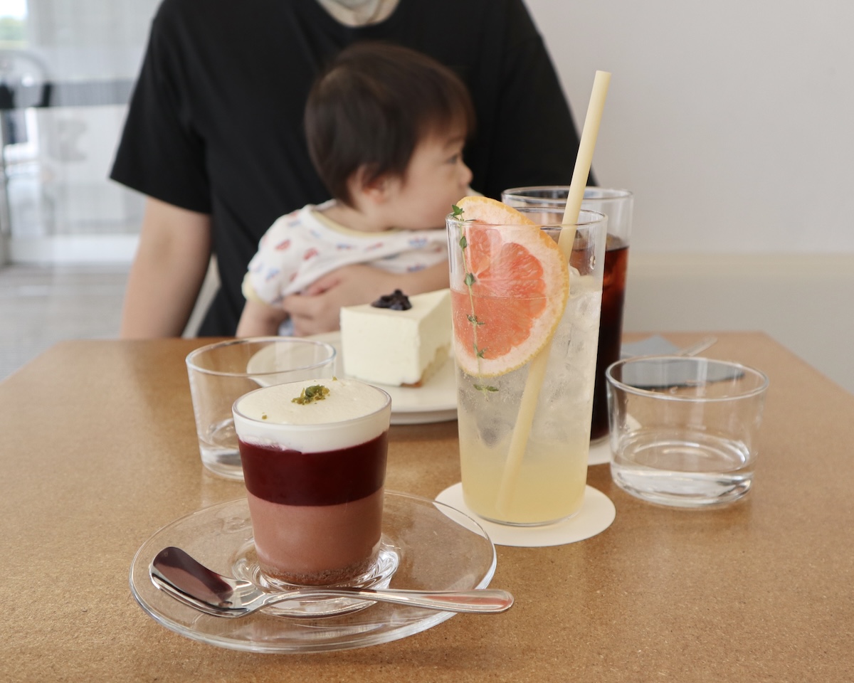 京セラ美術館の館内にあるENFUSEでカフェタイム