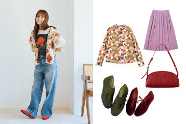【ゆべしさんの秋の気分はレトロカラー】オレンジ、オリーブグリーン、ボルドーなど注目カラーの装いをご紹介【リンネル11月号】