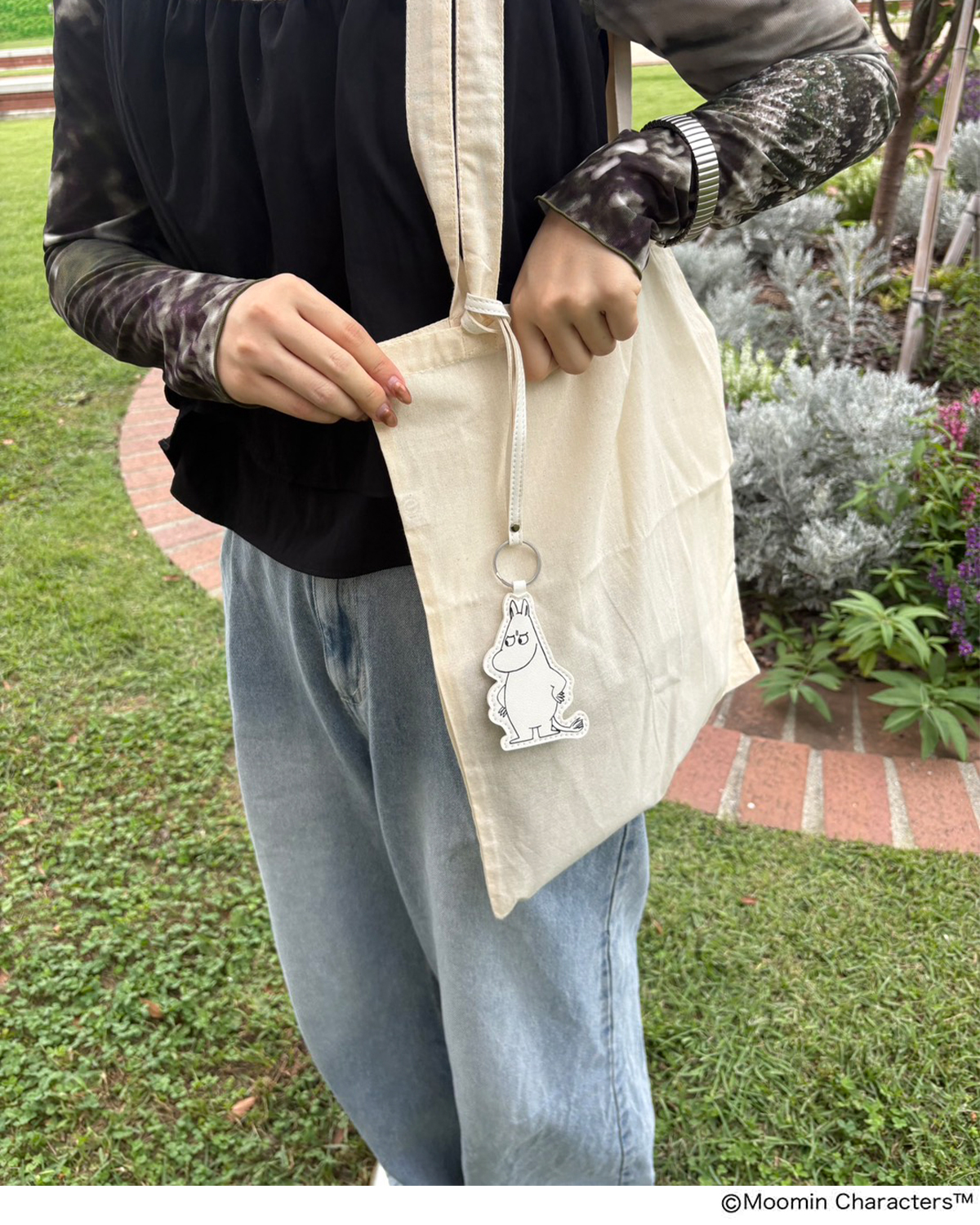 【リンネル付録】アングリームーミンのバッグチャームは手持ちのトートバッグにつけてもかわいい!