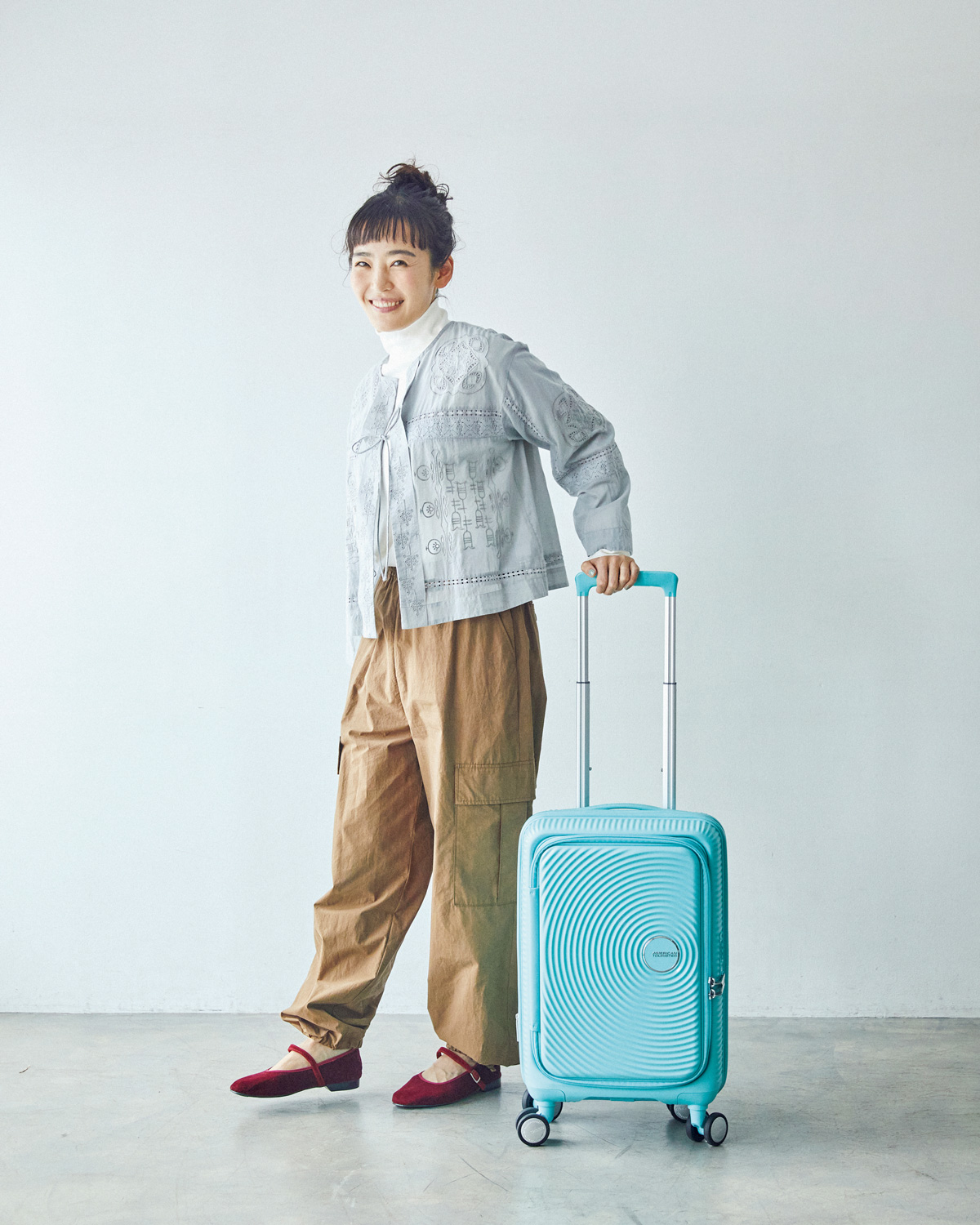 大人女性の旅におすすめの片開きスーツケース33/42L［H55×W35×D25/30］¥29,700／アメリカンツーリスター（サムソナイト・ジャパン）