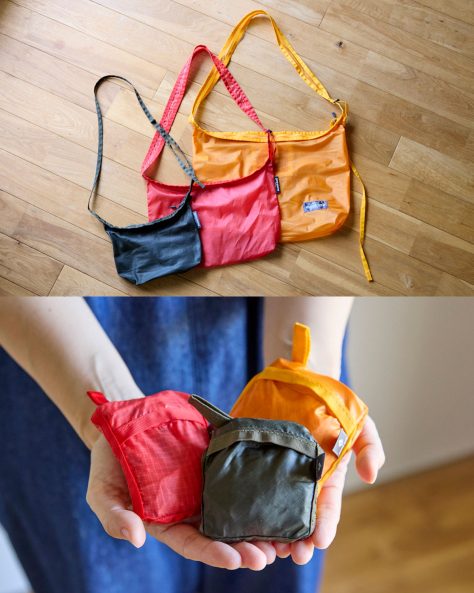 モンベルの超軽量ショルダーバッグ「U.L.MONOシリーズ」3サイズを比較