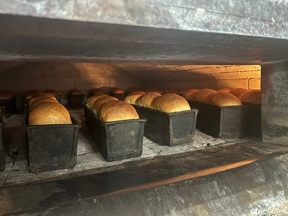 兵庫県神戸市東灘区岡本にあるベーカリー「フロイン堂」。生地を手で捏ねること、年代物のレンガ窯でパンを焼いていることと、食パンのおいしさの人気は全国区