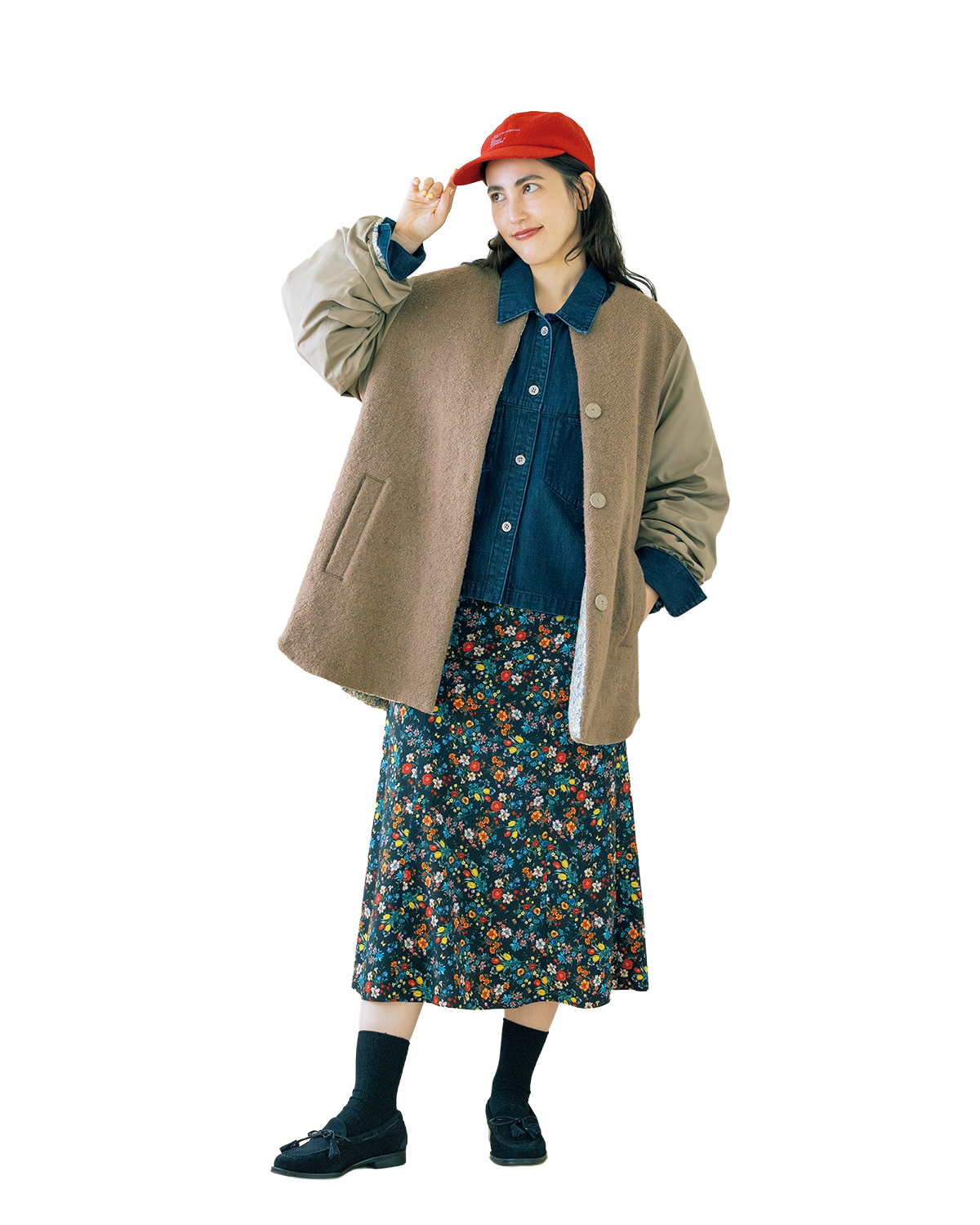 大人女子のキャップコーデ