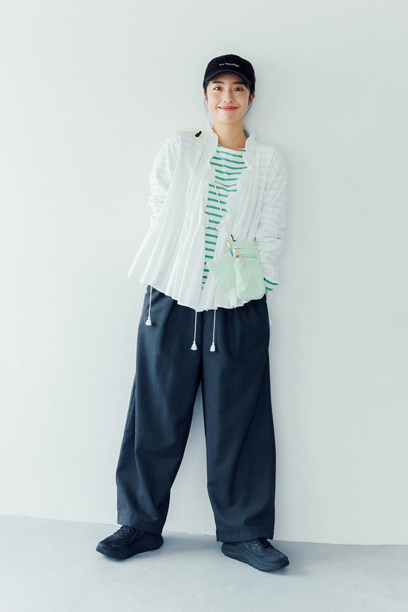 大人女性に似合うショルダーバッグコーデ