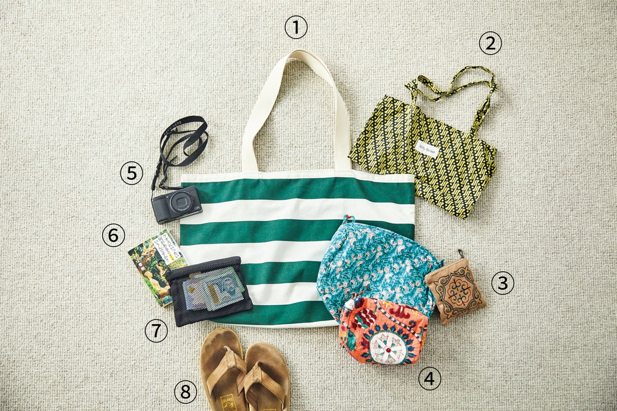 旅に欠かせない清水みさとさんの持ち物