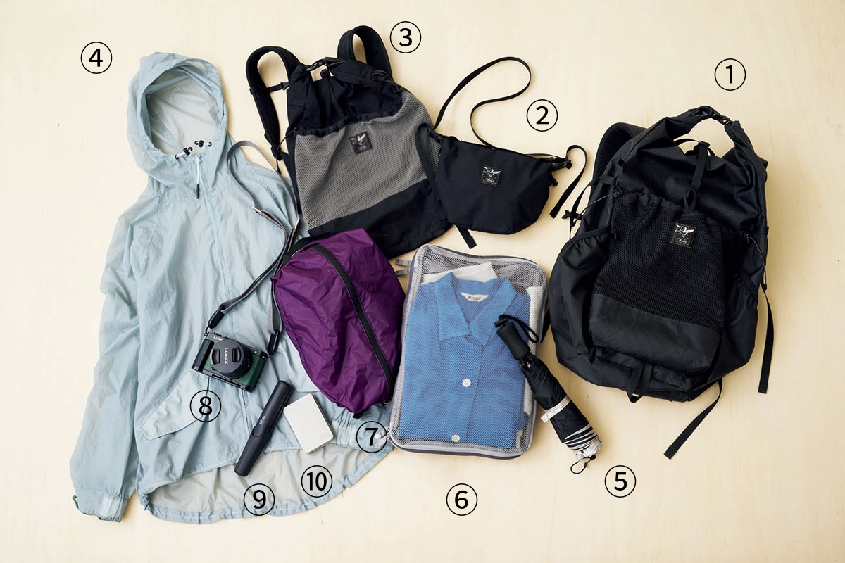 登山系YouTuberの山下舞弓さんの旅道具