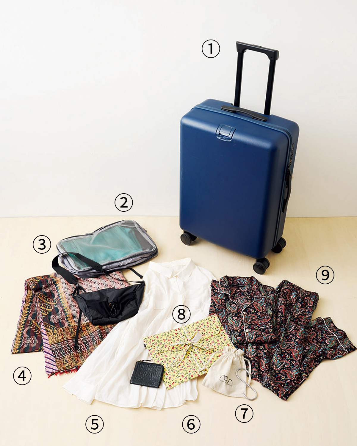 旅賢者・ヘアメイク加藤恵さんの持ち物