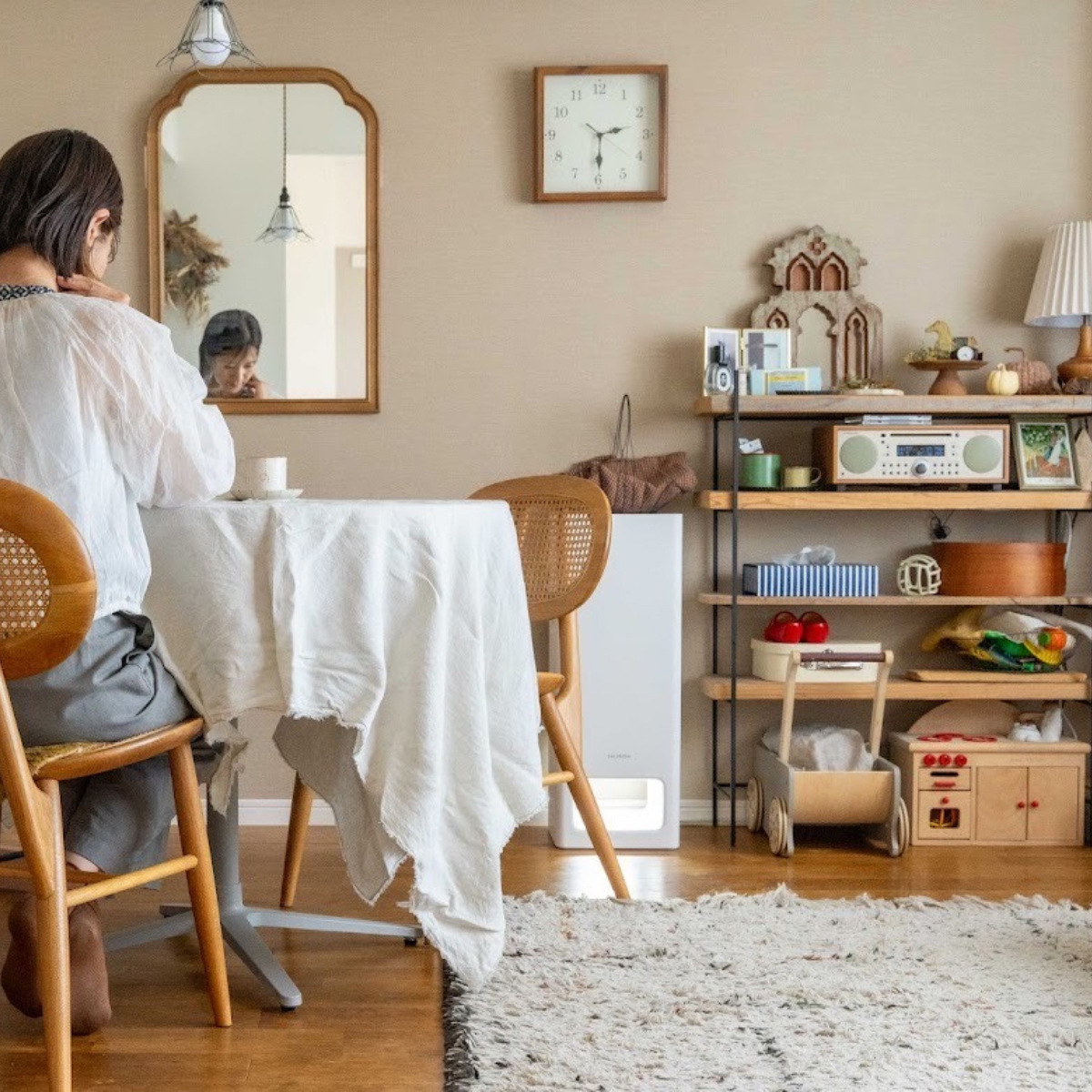 リビングにお気に入りの Tivoli(チボリ)のCDプレーヤー付きラジオ(Music system BT)