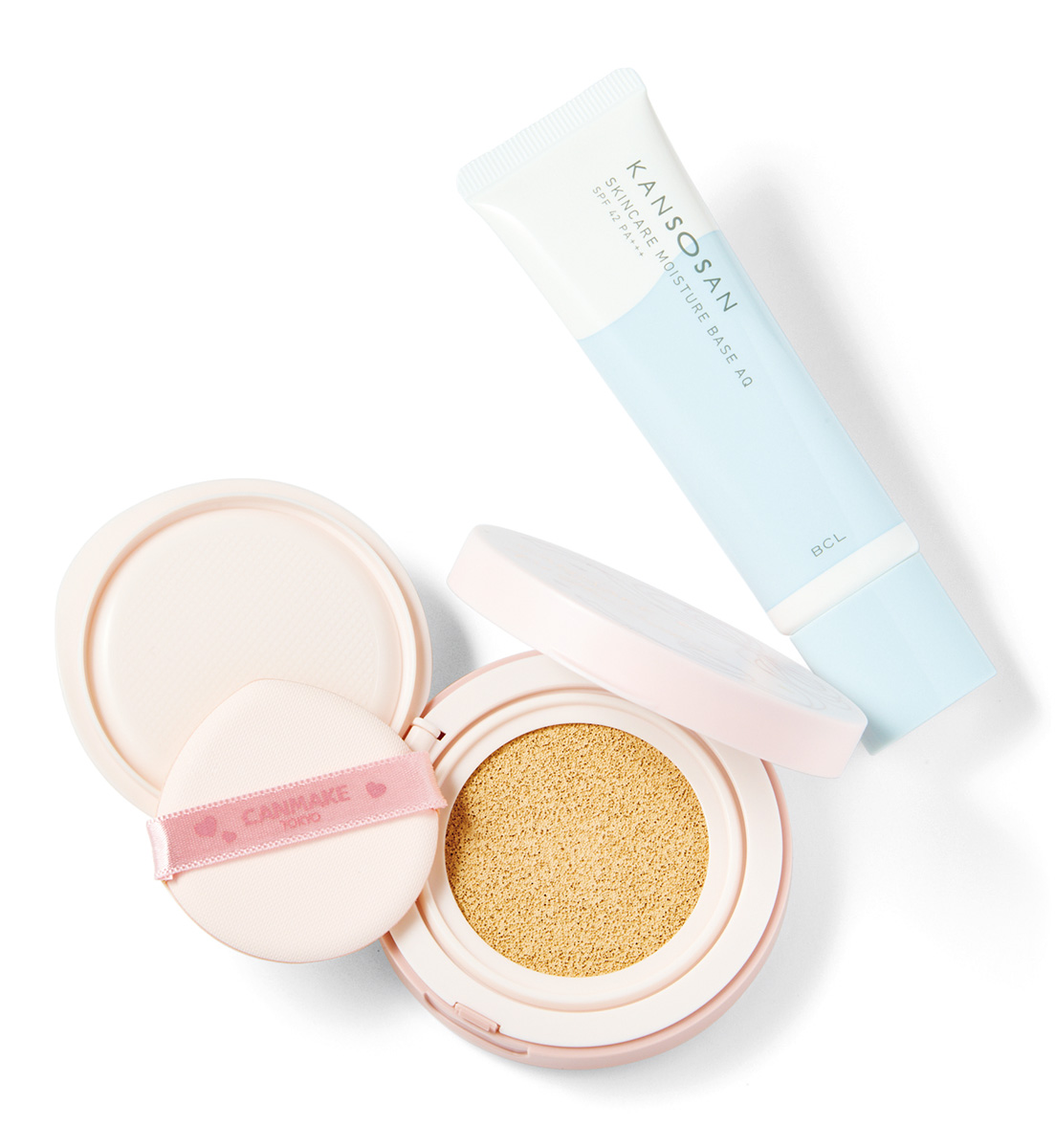 水分力スキンケア下地 30g ¥1,430／乾燥さん（BCL）フィットグロウクッション 全3色 ¥1,650／キャンメイク（井田ラボラトリーズ）