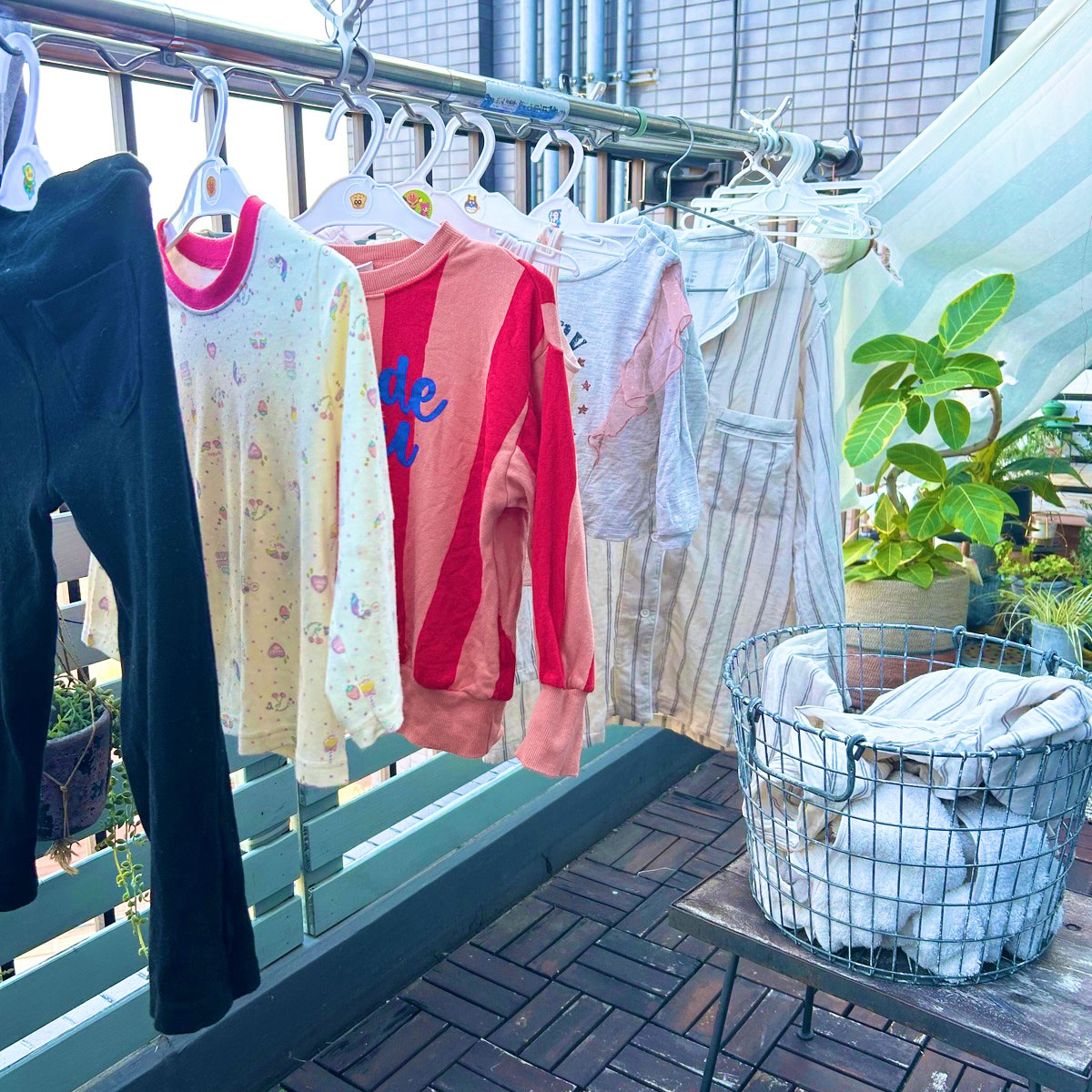 fog linen workで購入したランドリーバスケットを愛用