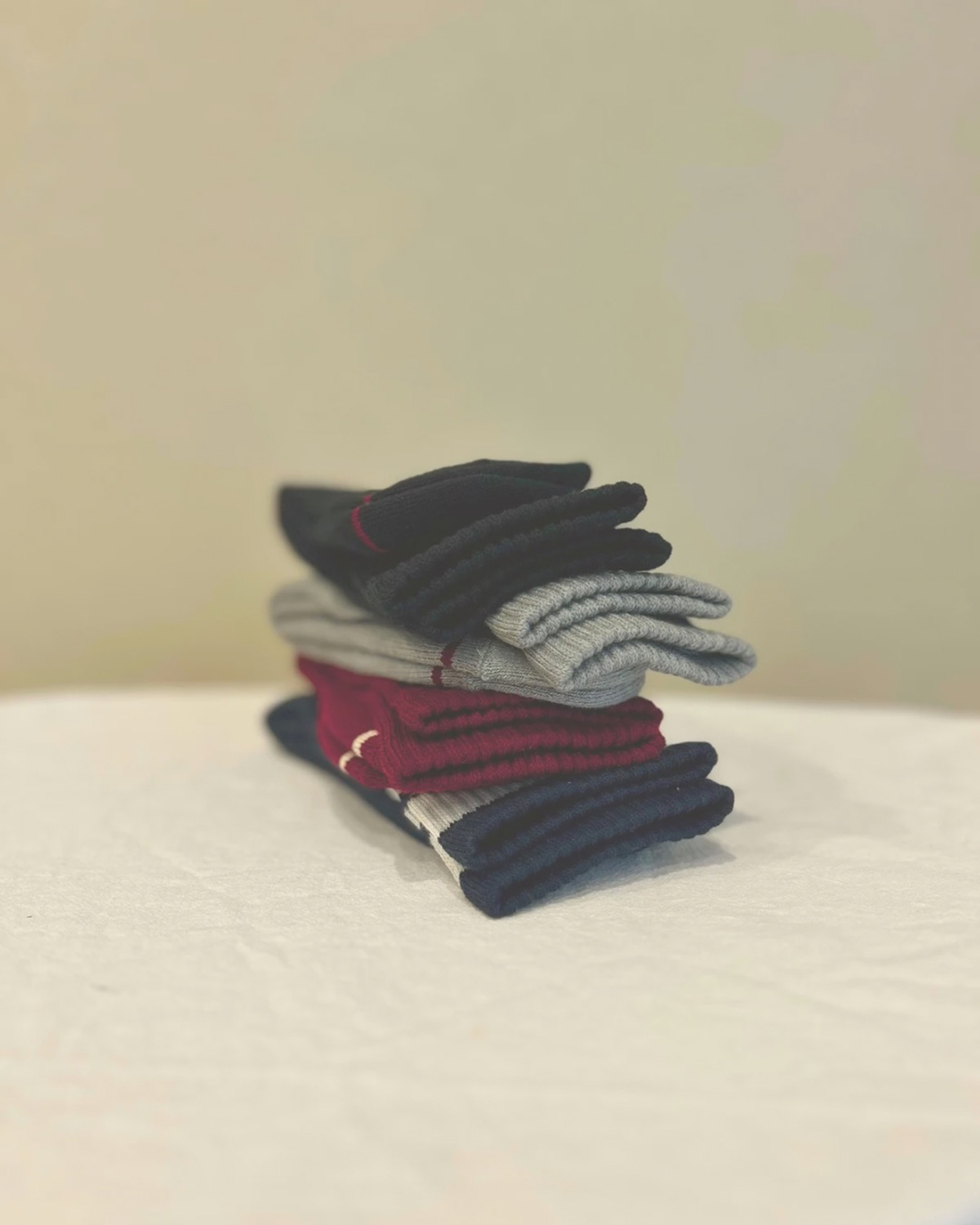 無印良品の足なり直角 あったか綿 厚手靴下 ¥990