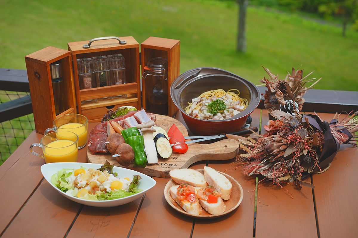 エトワ笠間で現在開催中の秋メニュー「ETOWA KASAMA Autumn Glamping」