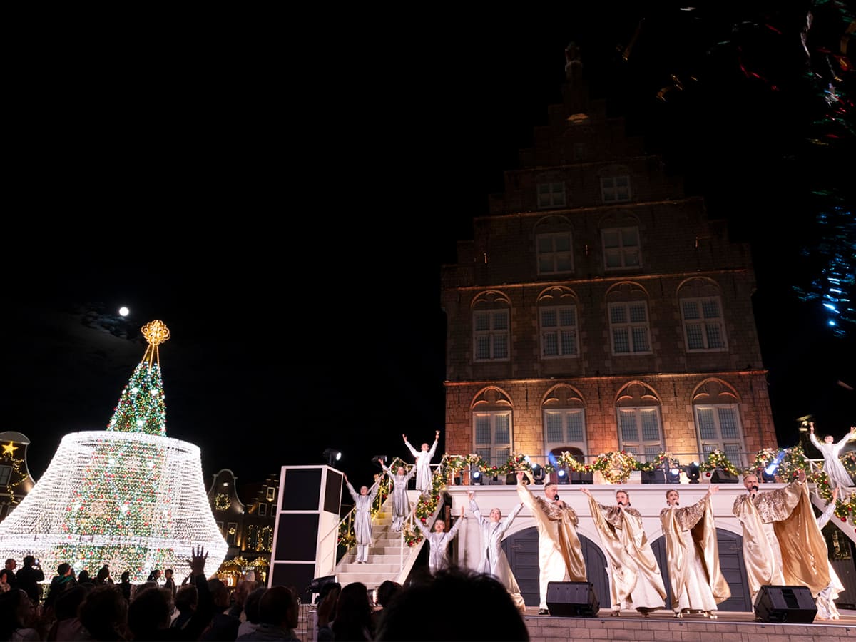 メロディー・オブ・クリスマスとクリスマスツリーのライトアップがキレイ！【ハウステンボスのクリスマス2025】