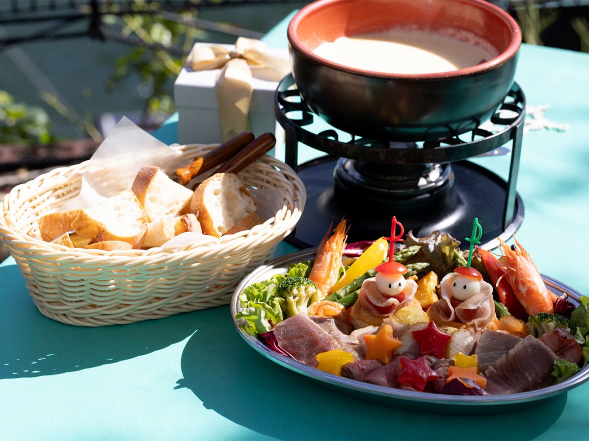 【ハウステンボスのおすすめグルメ】xmasフォンデュ（￥3,500）チーズワーフ2F