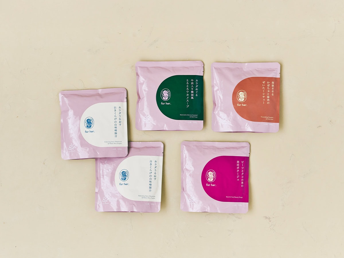 【出産おすすめギフト】for her.のギフト5食セットは、産後におすすめのスープギフト