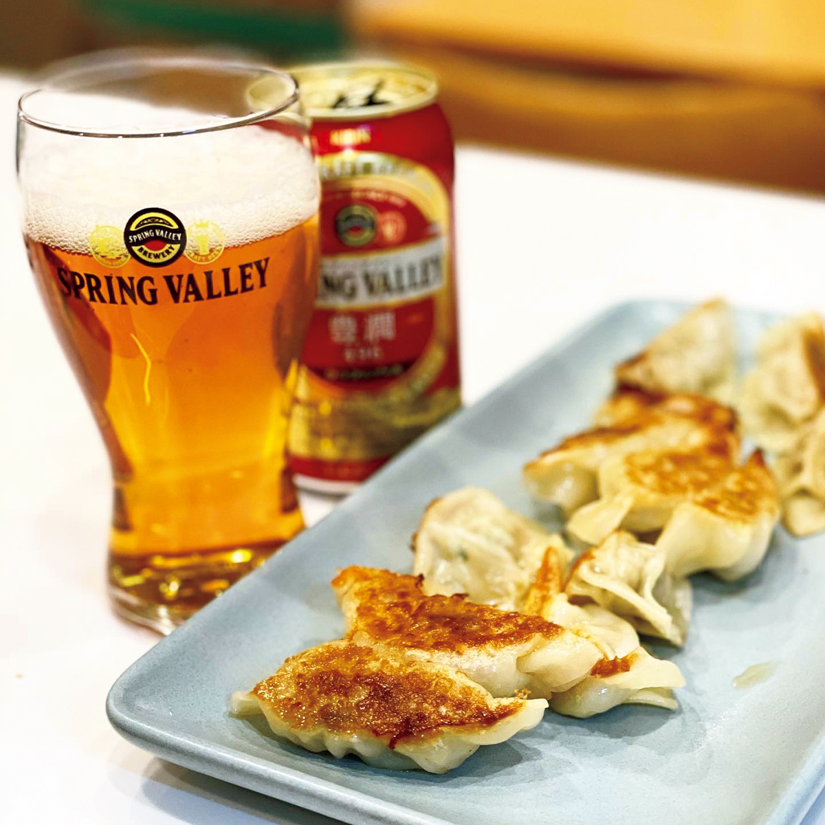 焼き立て手づくり餃子とビールのマリアージュ