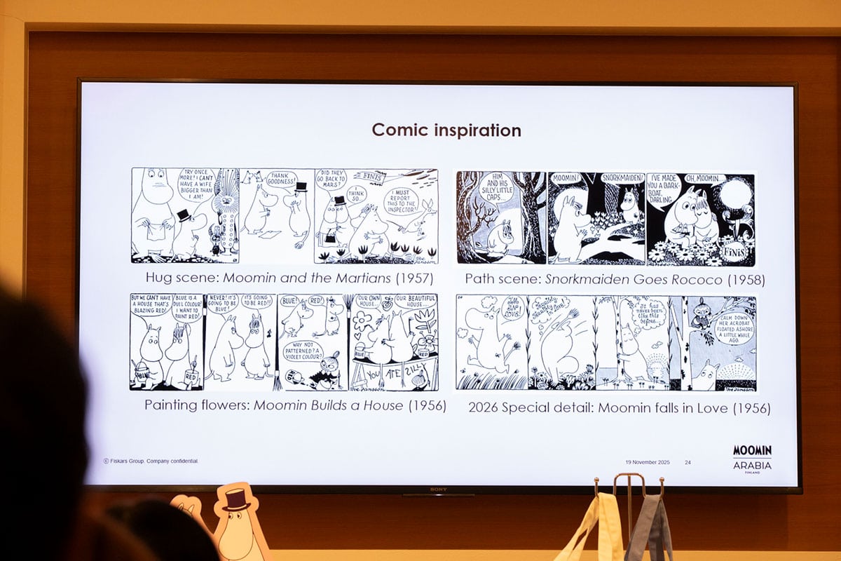 ムーミンアラビア「LOVE」誕生30周年のアニバーサリーシリーズのもとになった原作コミック