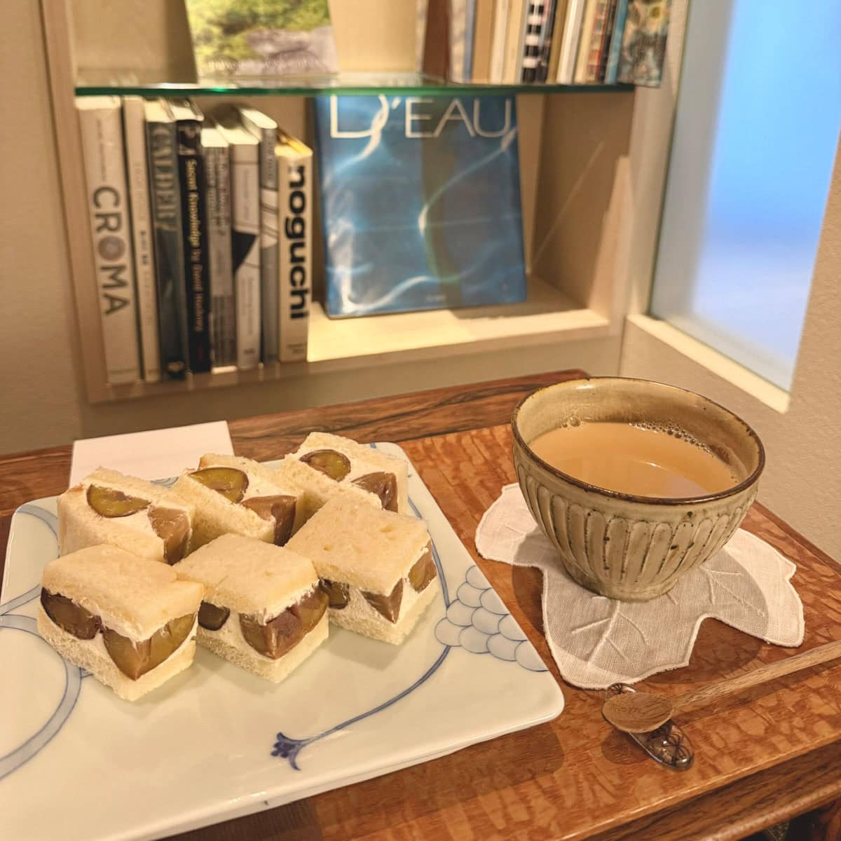 京都ZEN CAFEの季節のフルーツサンド(栗)