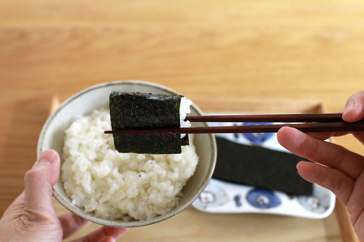 特選味付のりはごはんとの組み合わせが最高