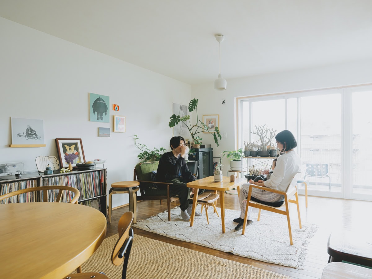 120㎡ 3LDKのヴィンテージマンション|kanakoさん宅のリビングダイニング