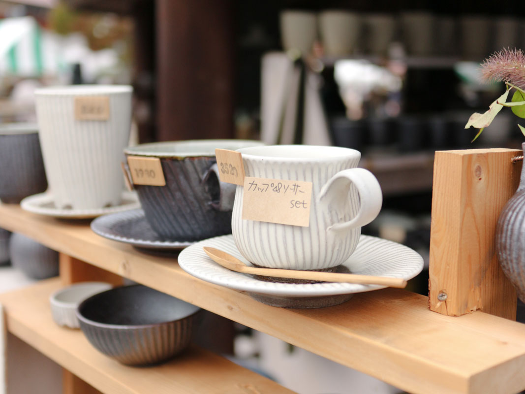 茨城県・笠間の秋の陶器市で見つけたカップ&ソーサー