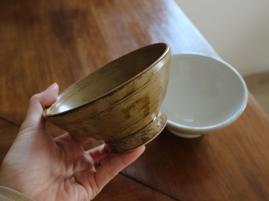 笠間陶器市2025 向山窯で購入した2客の飯椀