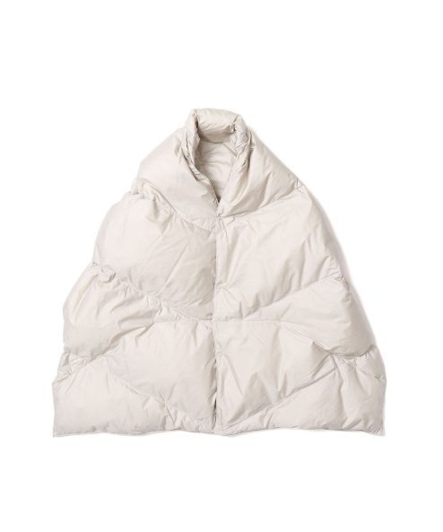 ダウンポンチョマフラー