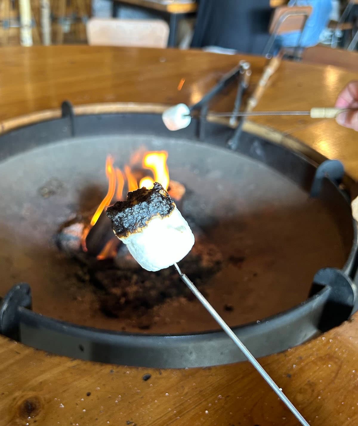 マシュマロの甘さが一気に口の中に広がる