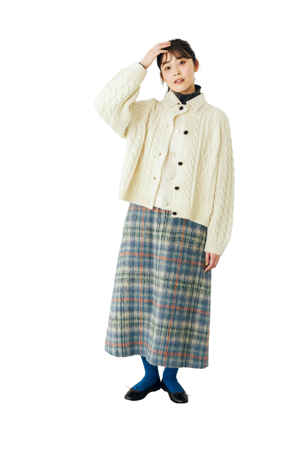 大人のニットレイヤード