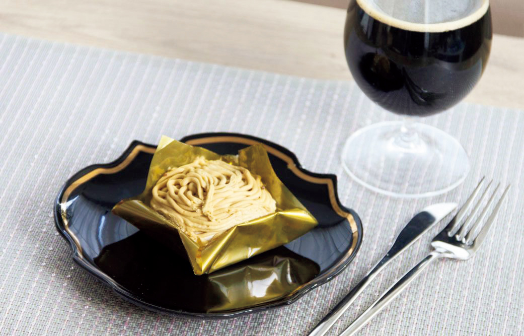 宮崎県産の栗を使ったビール『栗黒』とモンブランのペアリング