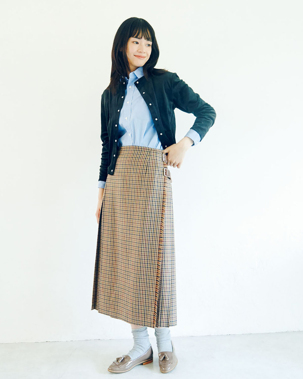 WASHINGTONのローファーコーデ