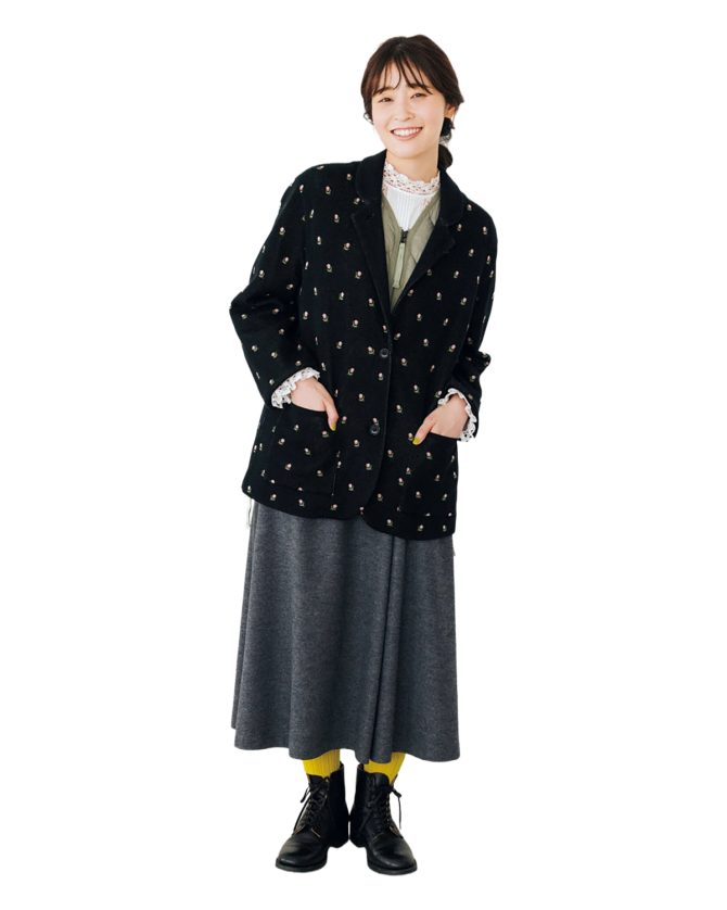 【ジャケット×ライトダウン】 で叶う大人女子のあったかレイヤードコーデ