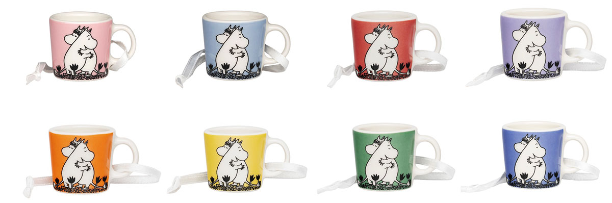 ムーミンアラビア「LOVE」誕生30周年のアニバーサリーシリーズ ミニマグ