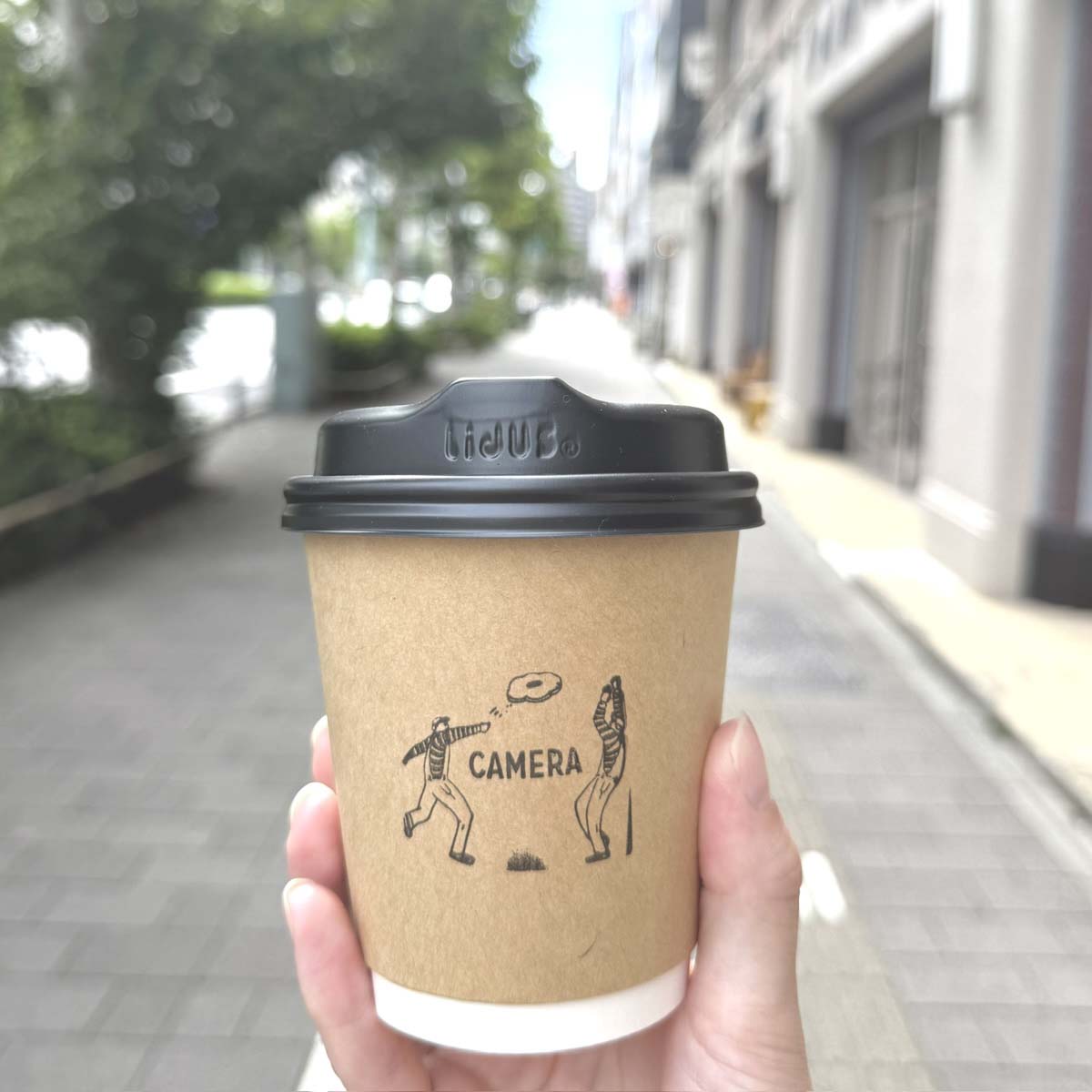 蔵前・CAMERAのカフェラテ