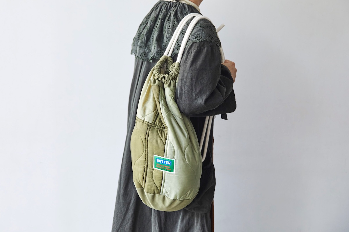 グリーンバター ナップサックバッグ