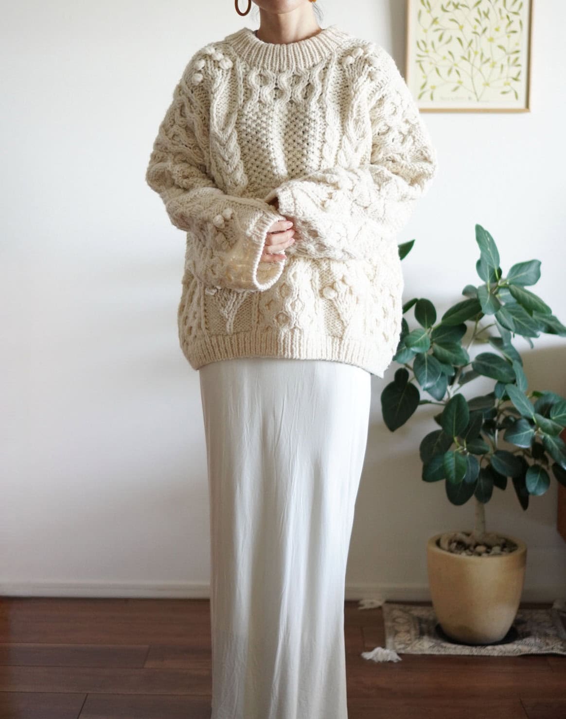 ニット×スカートコーデ