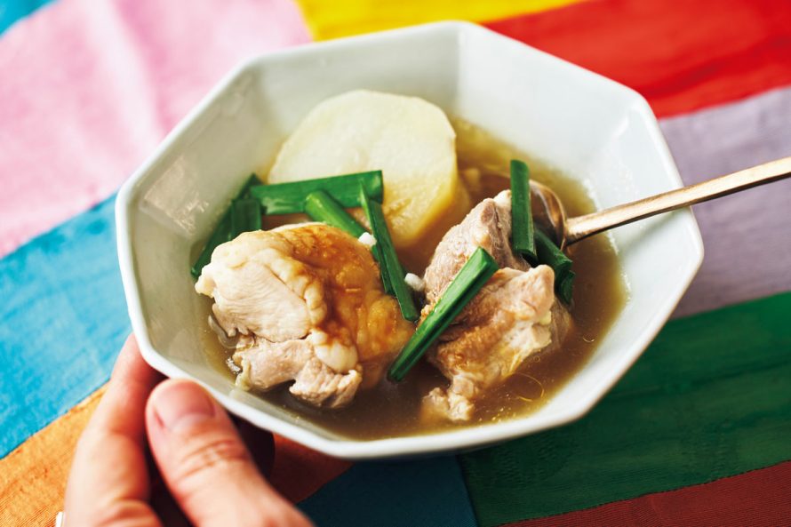 タッカンマリのたれと薬味