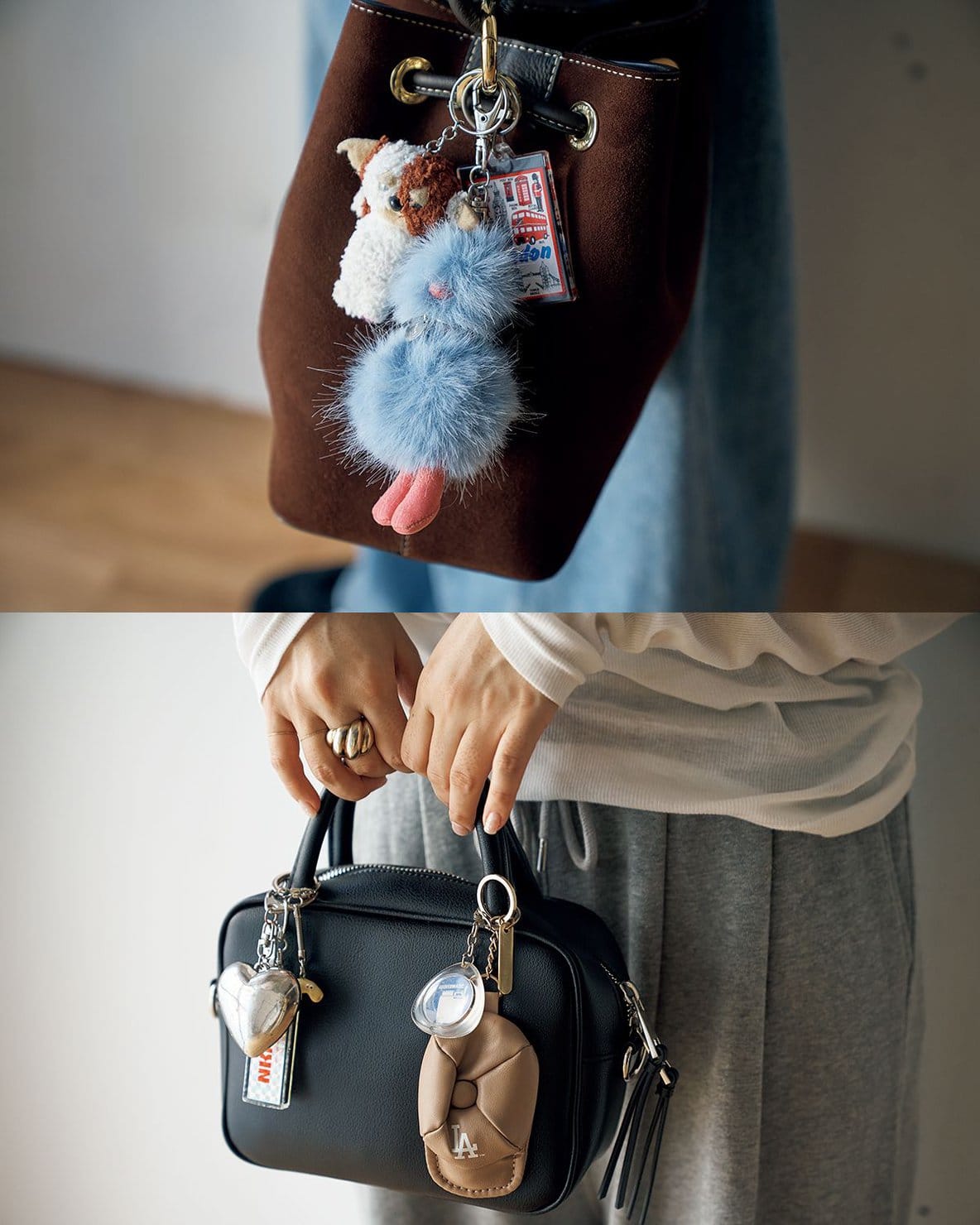 大人かわいいバッグチャーム4選】 今旬なのは“じゃら付け”、おしゃれ