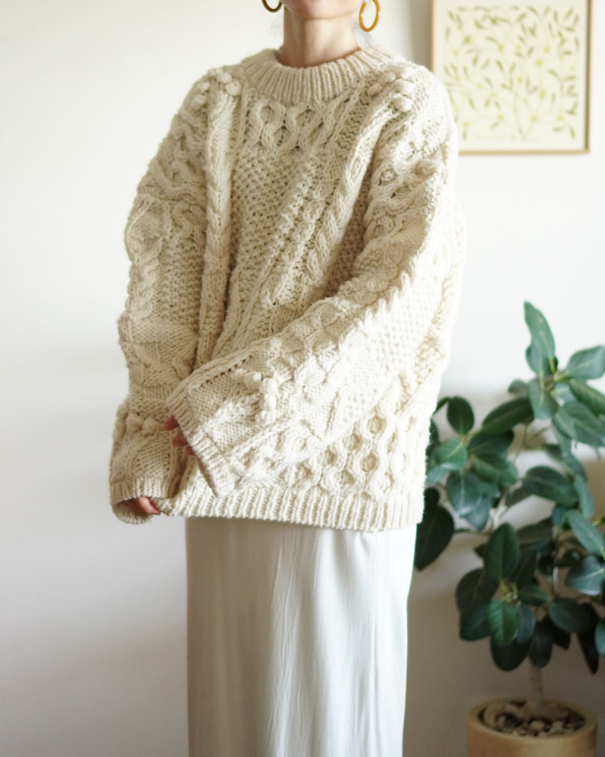 大人に似合うニットコーデ