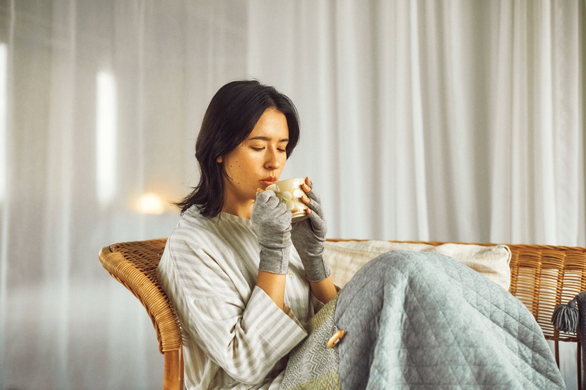 「いい眠りのためのお風呂ルーティーン」寝る前30分前は温かい飲み物でゆるめる【リンネル2月号】