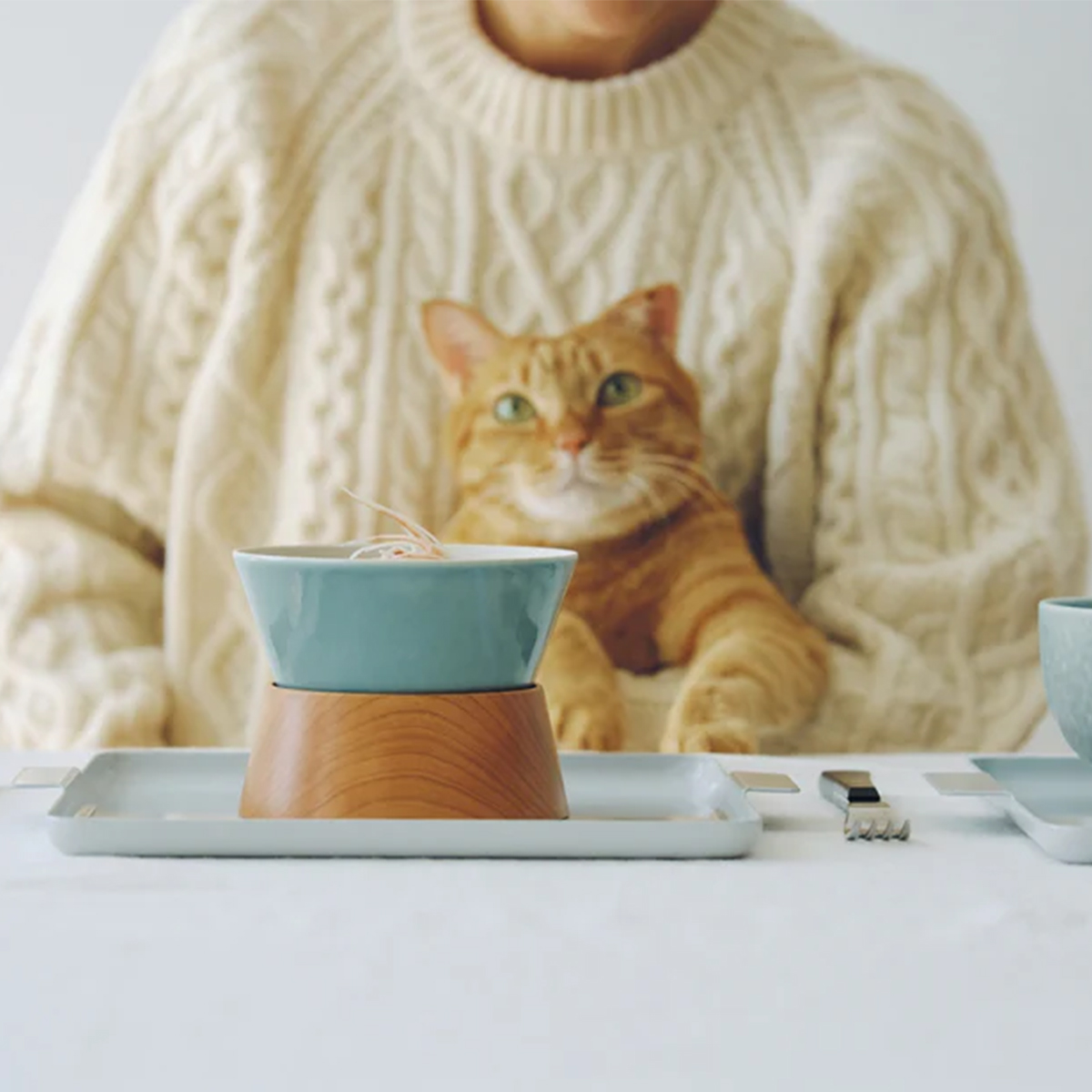 yumiko iihoshi porcelain × Ornekoフードボウルスタンド(セット)