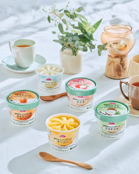 イオントップバリュ限定の植物性ミルクのアイス5種類が新発売