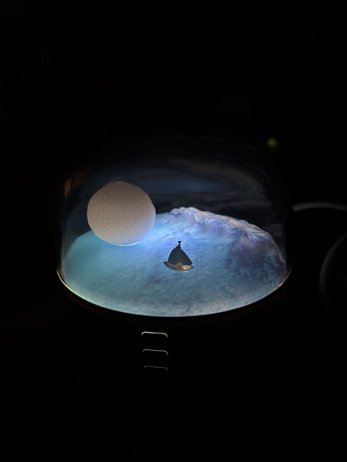 ANJOGIFT エレガントな月海と雪山ナイトライト