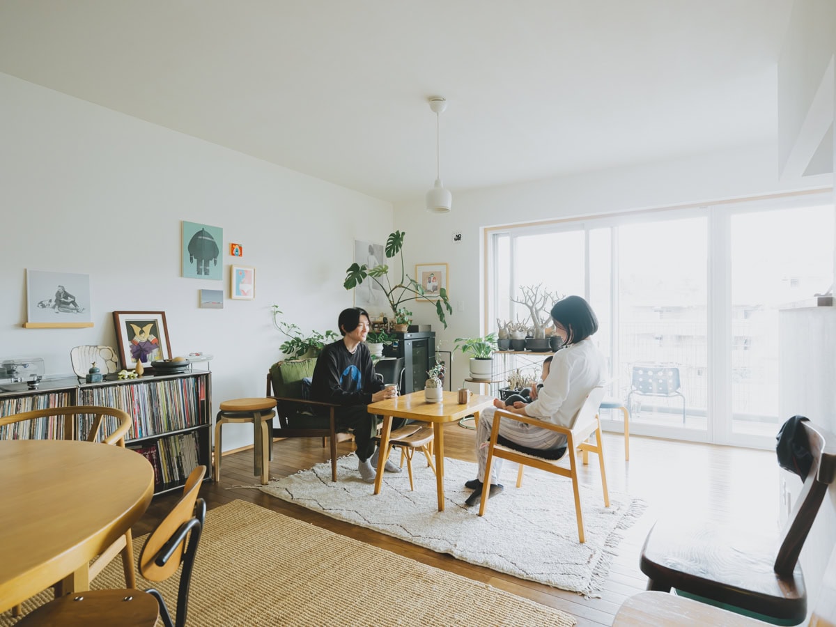 120㎡ 3LDKのヴィンテージマンション|kanakoさん宅のリビングダイニング