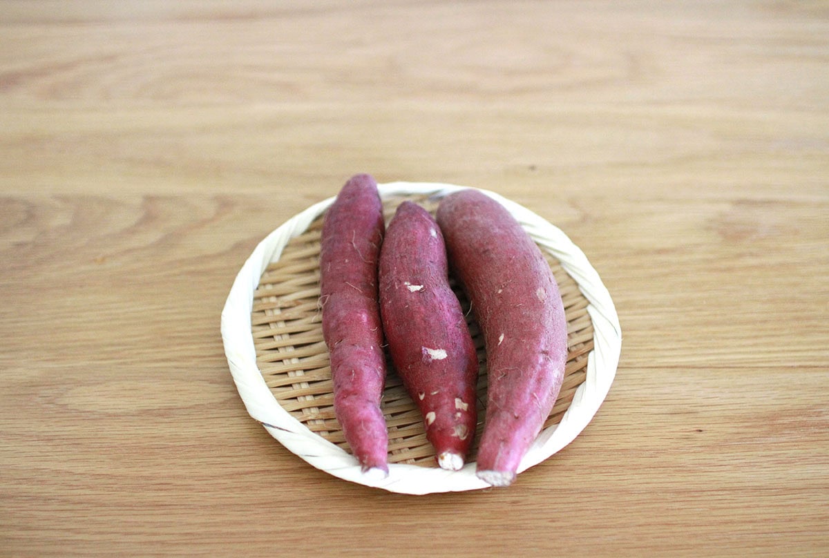 紅はるかで焼き芋作り