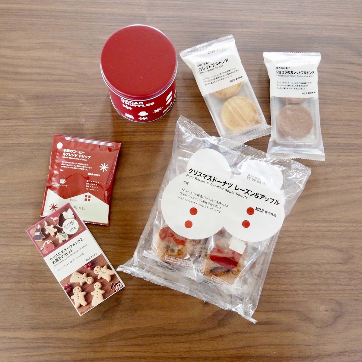 無印良品 クリスマスのプチギフトにおすすめのお菓子・コーヒー