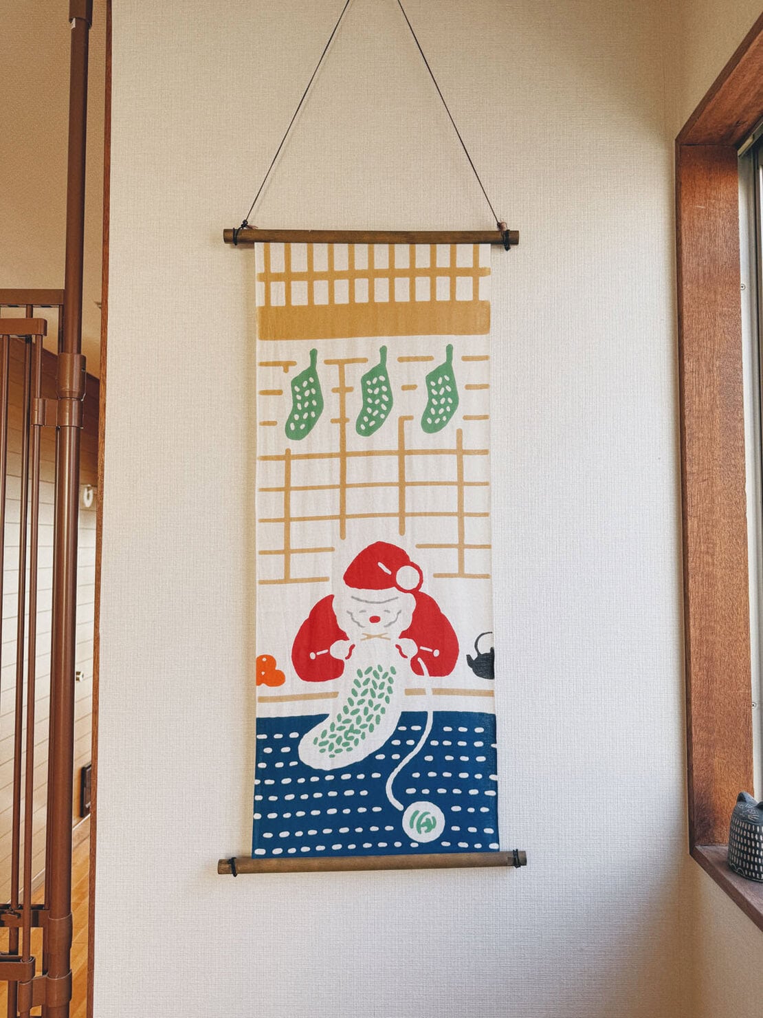 サンタクロースの手ぬぐい