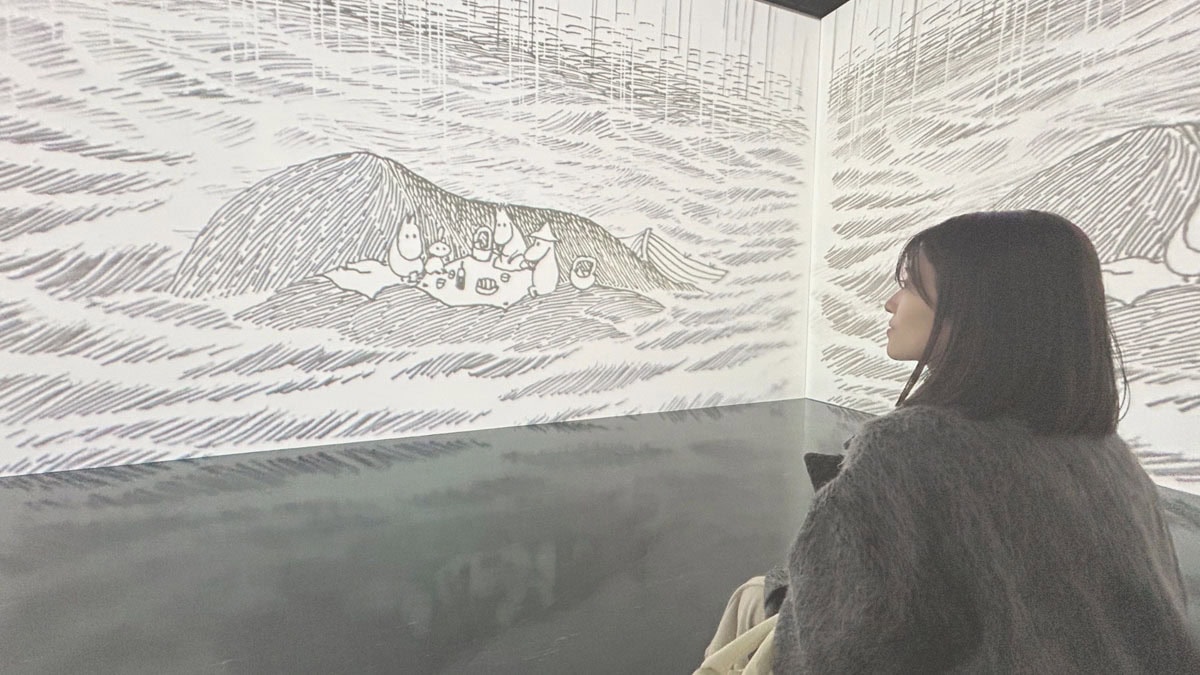 原寸大映像でアートの世界に没入