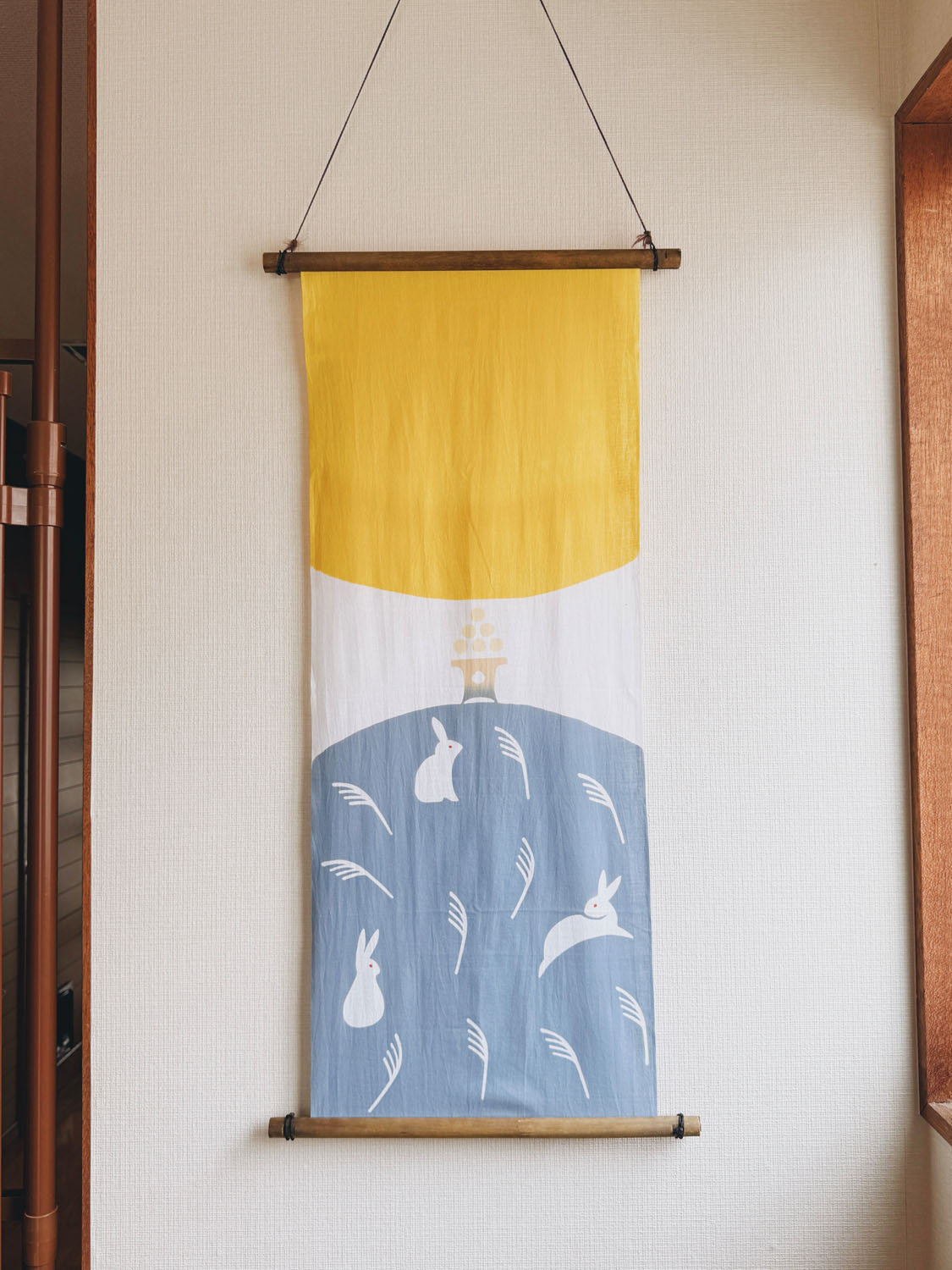 お月見の手ぬぐい